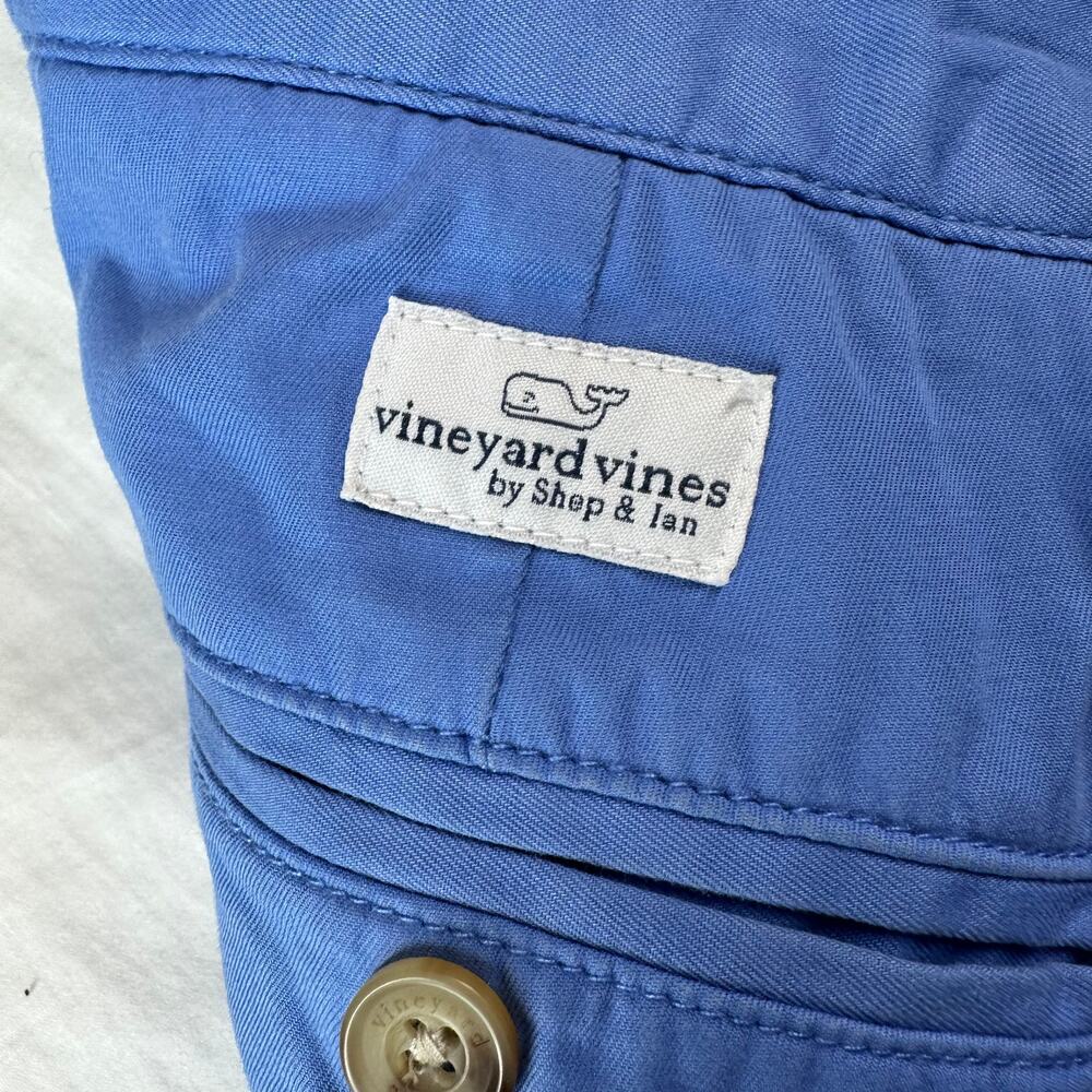 Vineyard Vines Shorts Mens 30 Blue Club Chino 100% Cotton Classic Preppy - Picture 6 of 12